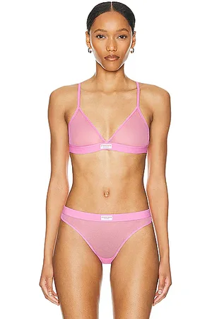 alexander wang alexanderwang LOGO BRA IN TEXTURED JACQUARD WHITE -  Alexander Wang