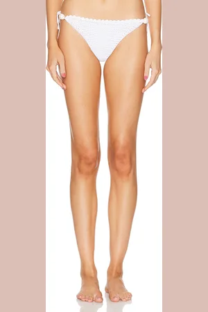 MAGDA BUTRYM Bikini Bottom in White - White. Size 40 (also in ).