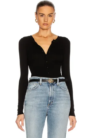 ENZA COSTA Silk Rib Fitted Long Sleeve Cardigan in Black - Black. Size L (also in M, S, XS).