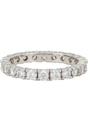 Hatton Labs White Eternity Ring in Silver - Metallic Silver. Size 10 (also in ).