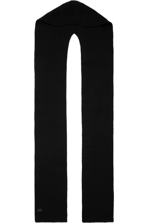 Saint Laurent Hood Scarf in Black - Black. Size all.