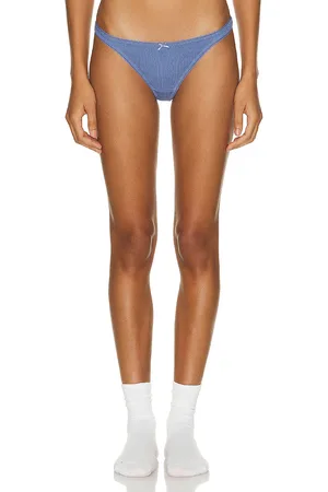 Cou Cou Intimates The Thong in French Blue - Blue. Size L (also in M, S, XL, XS).