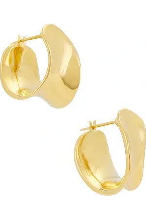 Agmes Mini Laila Hoop Earrings in Gold Vermeil - Metallic Gold. Size all.