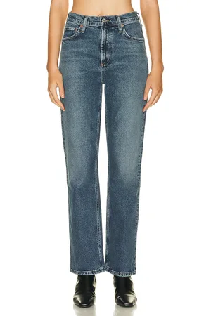 AGOLDE Vintage High Rise Bootcut in Prophecy - Denim-Dark. Size 33 (also in 34).