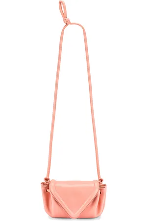 Bottega Veneta Small Beak Bag in Peachy & Silver - Peach. Size all.
