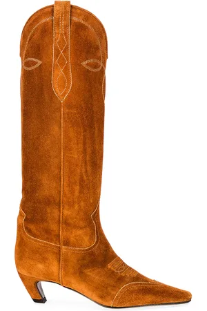Khaite Dallas Knee High Boots in Caramel - Brown. Size 36 (also in 37, 38, 38.5, 39, 39.5, 40, 40.5, 41).