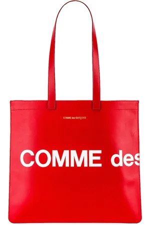 Comme des Garçons Huge Logo Tote Bag in Red - Red. Size all.