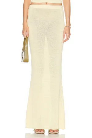 SER.O.YA Kora Skirt in Butter - Yellow. Size L (also in M, S, XL, XS).