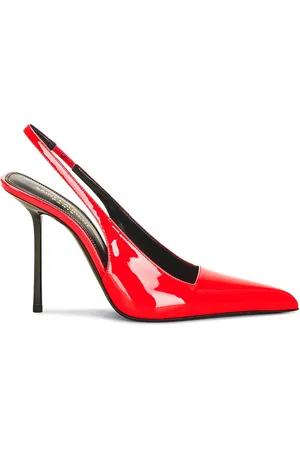 Saint Laurent Paloma Slingback Pump in Highlighter Coral - Coral. Size 38.5 (also in 39, 39.5, 41).