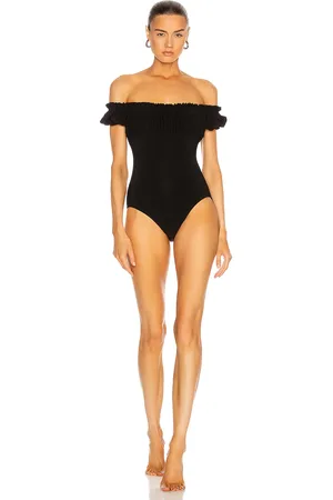 Norma Kamali Empire Jose Swimsuit in Black - Black. Size XS (also in ).