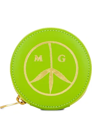 Mister Green Round Satchel Wallet in Green - Green. Size all.