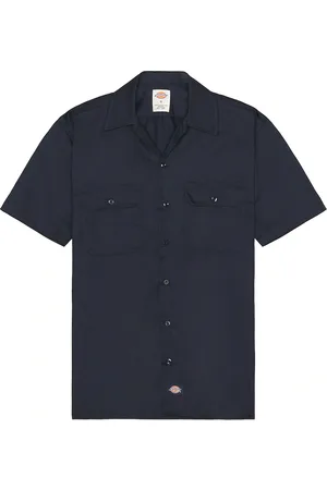 Dickies Original Twill Short Sleeve Work Shirt in Dark Navy - Blue. Size S (also in ).
