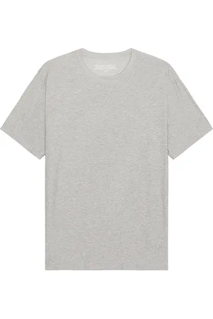Beyond Yoga Always Beyond Crew Tee in Silver Mist - Grey. Size M (also in S, XL/1X).