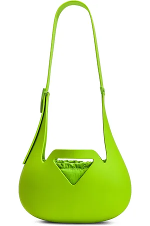 Bottega Veneta Small Moulded Shoulder Bag in Acid Green - Green. Size all.