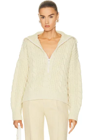 Bottega Veneta Cable Knit Sweater in Bone - Cream. Size L (also in S).