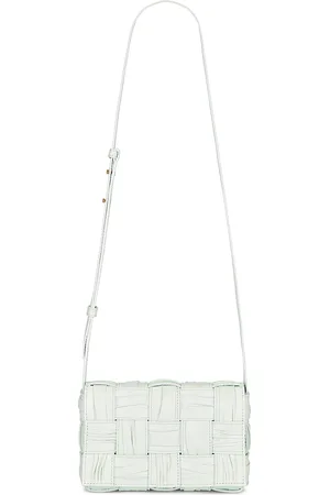Bottega Veneta Small Cassette Bag in Glacier & Muse Brass - Mint. Size all.