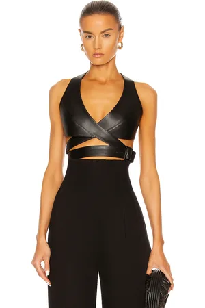 Alaïa Edition 1984 Wrap Bustier Top in Noir - Black. Size 42 (also in ).