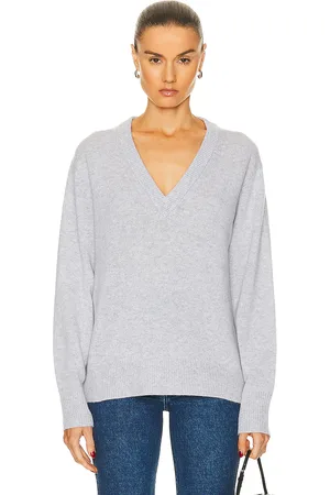 Guest In Residence The V Sweater in Stone - Grey. Size L (also in XS).