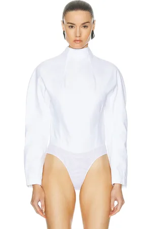 Alaïa Cinched Top in Blanc - White. Size 34 (also in 40).