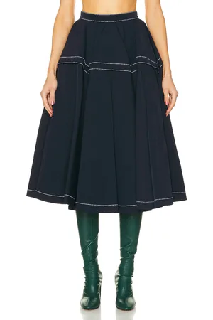 Bottega Veneta Tech Nylon Skirt in Navy - Navy. Size 34 (also in ).