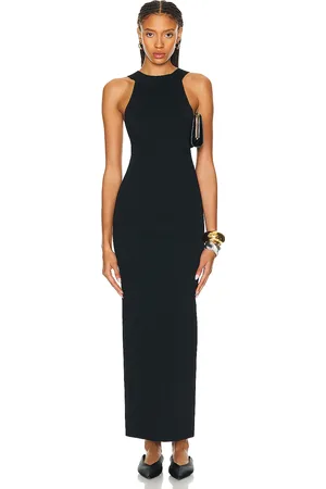 Khaite Media Dress in Black - Black. Size L (also in ).