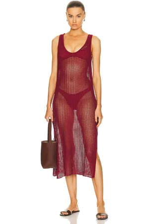 Haight Knit Beth Dress in Bordeaux - Red. Size L (also in ).