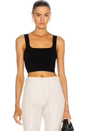 MATTEAU Nineties Knit Tank Top in Black - Black. Size 1 (also in 2, 5).