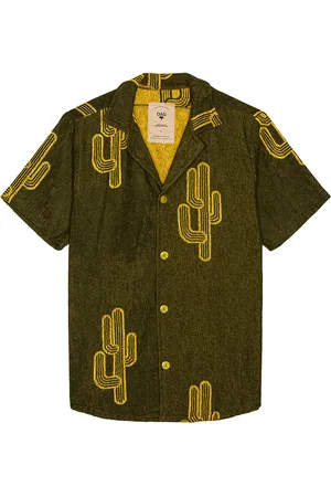 Oas Mezcal Cuba Shirt in Mezcal Cuba - Dark Green. Size L (also in M, S, XL/1X, XS).