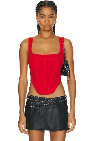 Miaou Campbell Corset in Scarlet - Red. Size S (also in XS).