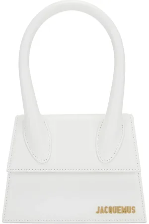 Jacquemus Le Chiquito Moyen Bag in White - White. Size all.