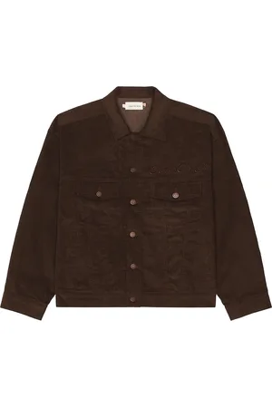 HONOR THE GIFT Trucker Jacket in Brown - Brown. Size S (also in XL/1X).