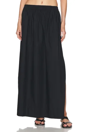 AEXAE Maxi Skirt in Black - Black. Size L (also in ).