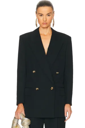 Bottega Veneta Sartorial Wool Twill Jacket in Black - Black. Size 36 (also in 38).