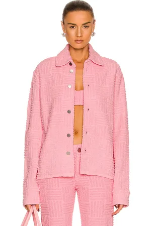 Bottega Veneta Jacquard Towelling Jacket in Bubblegum - Pink. Size L (also in ).