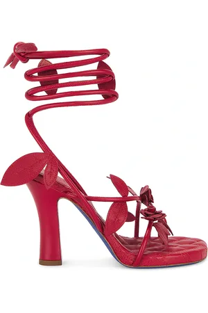 Burberry Ivy Flora Sandal in Scarlett - Red. Size 36.5 (also in 37.5, 38.5, 40).