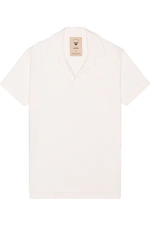 Oas Solid White Shirt in Solid White - White. Size L (also in M, S).