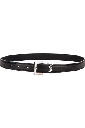 Saint Laurent Monogramme Belt in Noir - Black. Size 65 (also in 70).