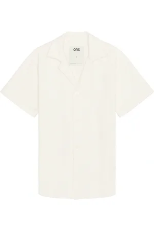 Oas Golconda Cuba Terry Shirt in Cream - Cream. Size L (also in M, S, XL/1X).