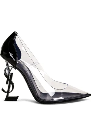 Saint Laurent Opyum Pumps in Nero & Transparent - Black. Size 37 (also in 37.5, 38, 38.5, 39, 40.5, 41).