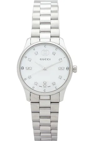 Gucci G-Timeless Slim Watch in Silver - Metallic Silver. Size all.