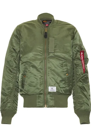 Alpha Industries MA-1 Mod Flight Jacket in Sage - Green. Size L (also in M, S, XL/1X, XS, XXL/2X).