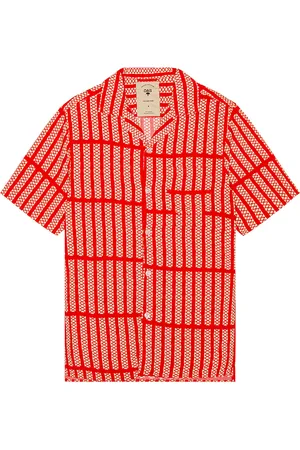 Oas Railway Shirt in Railway - Red. Size L (also in M, S).