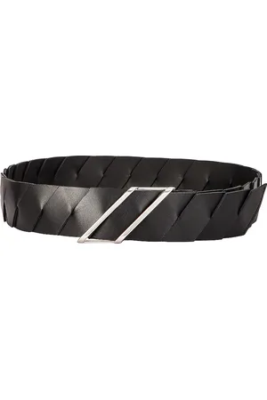Bottega Veneta Belt in Black & Silver - Black. Size 75 (also in 80).