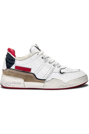 Isabel Marant Emree Classic Stadium Sneaker in Blue - White. Size 37 (also in 39, 41).