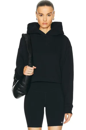 alo Bae Hoodie in Black - Black. Size S (also in ).