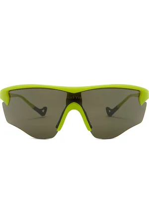 District Vision Junya Racer Sunglasses in Electric Green - Green. Size all.
