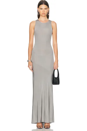 Atlein Sleeveless Long Dress in Grey - Grey. Size 34 (also in 40).