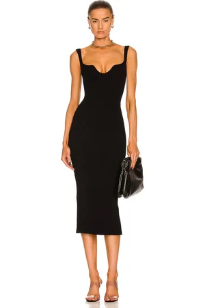 Khaite Nina Dress in Black - Black. Size L (also in XL).