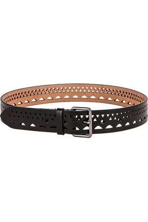 Alaïa Vienne Thin Belt in Noir - Black. Size 65 (also in 70).