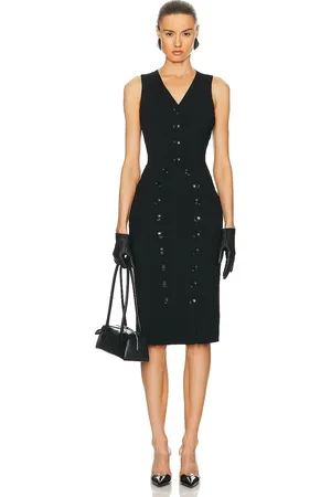 Alaïa Vest Dress in Noir Alaia - Black. Size 38 (also in 40).
